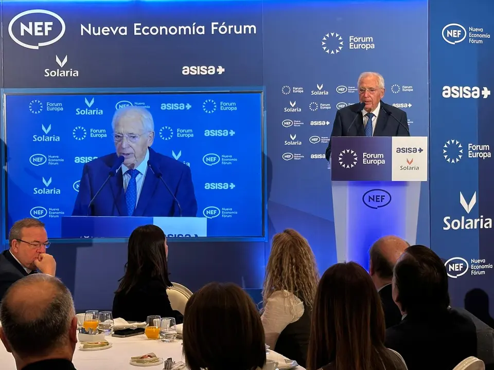 Juan José Imbroda, durante su intervención