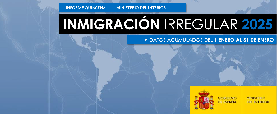Informe quincenal sobre Inmigración Irregular , enero de 2025 / Ministerio del Interior
