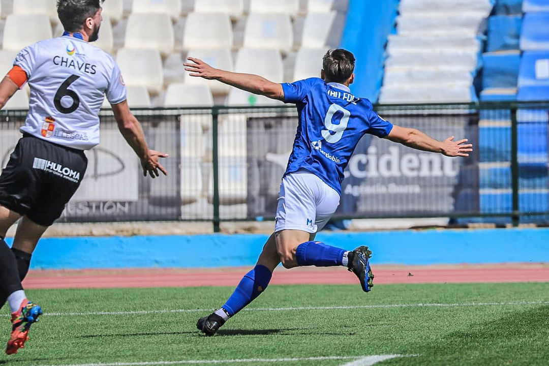 El goleador del partido / Cedida UD Melilla
