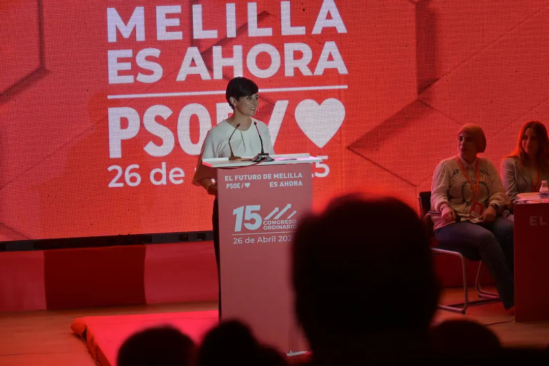 Isabel Rodríguez, en el Congreso de los socialistas melillenses