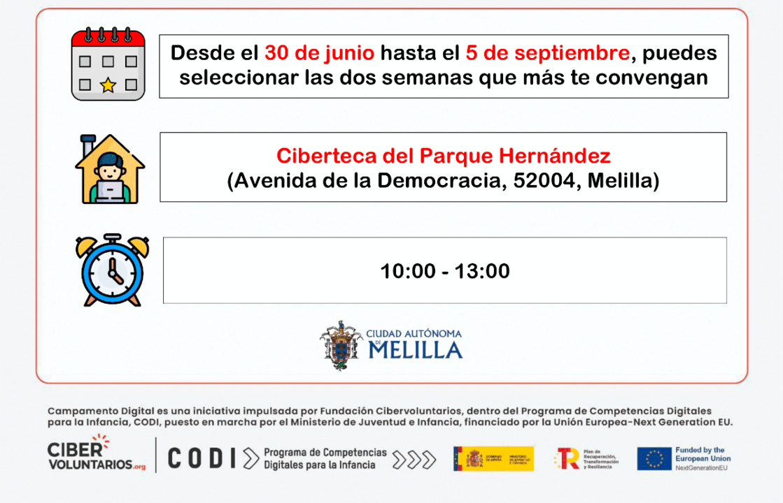 Informaci&oacute;n 'Campamento Digital' / Cartel
