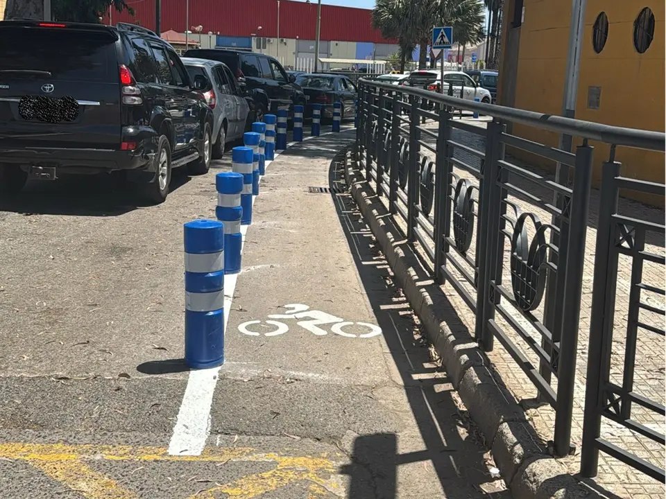 Carril para dos ruedas