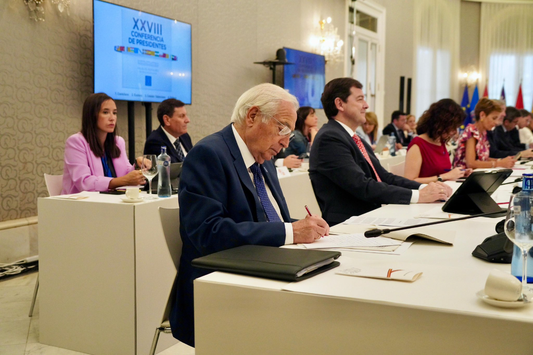 El presidente de la Ciudad durante la Conferencia de Presidentes de este viernes