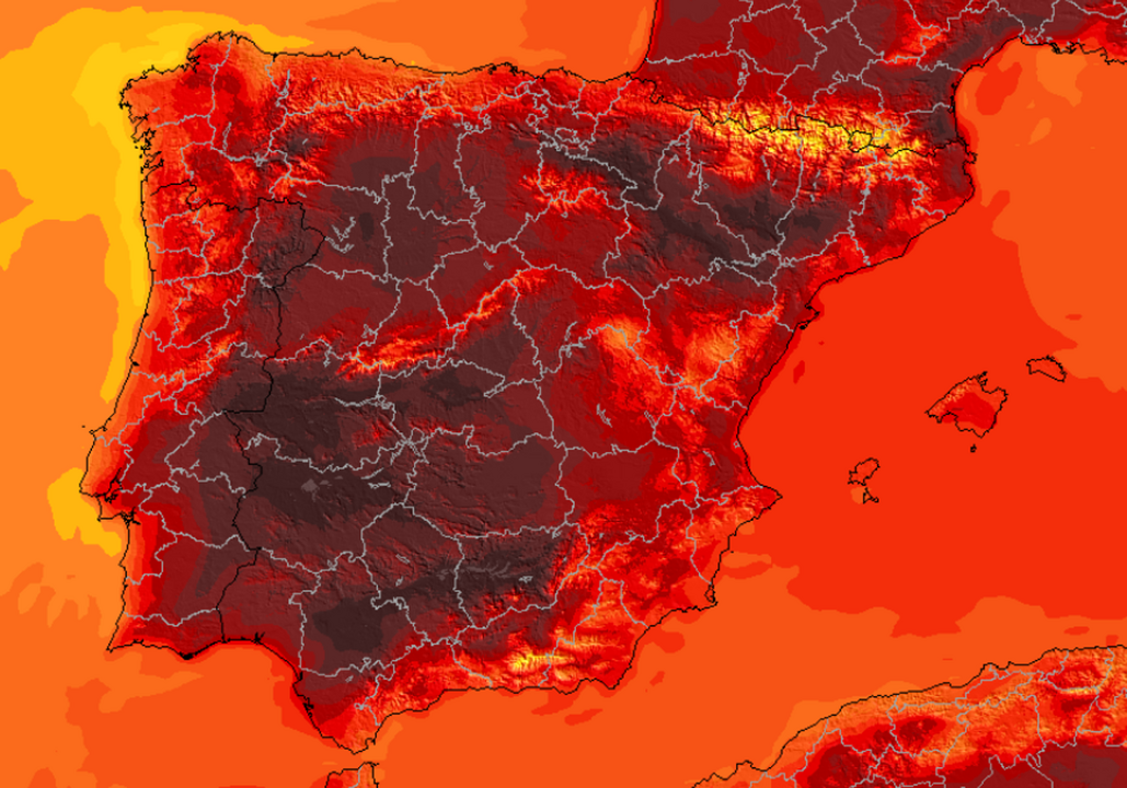 Mapa ola de calor / Meteored