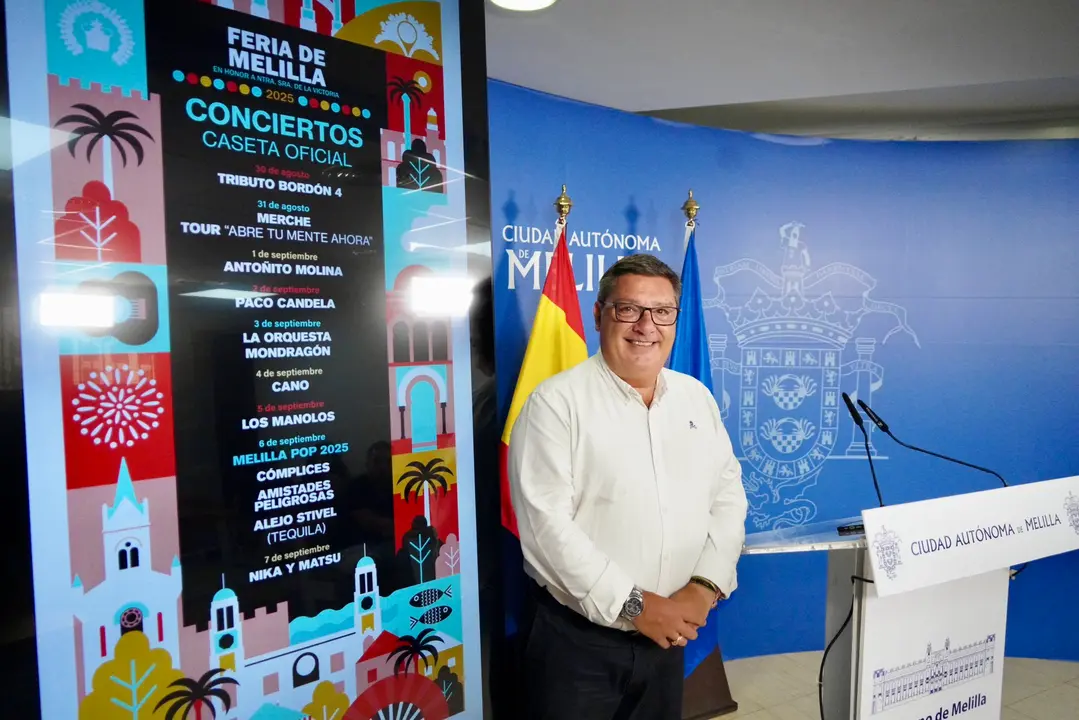 Presentaci&oacute;n del cartel de actuaciones de Feria de Melilla 2025