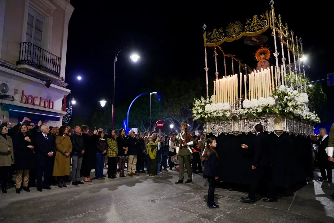 Mar&iacute;a Sant&iacute;sima de los Dolores, recorriendo las calles del centro en este Mi&eacute;rcoles Santo / Gobierno de Melilla