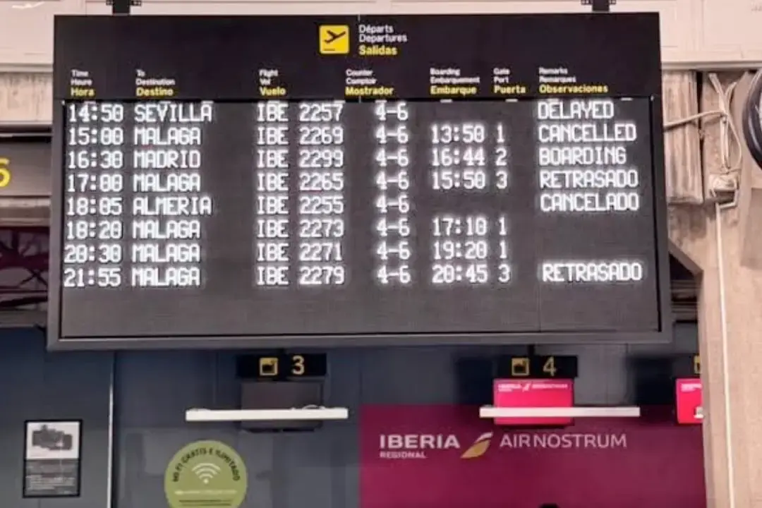 vuelos cancelados aeropuerto melilla