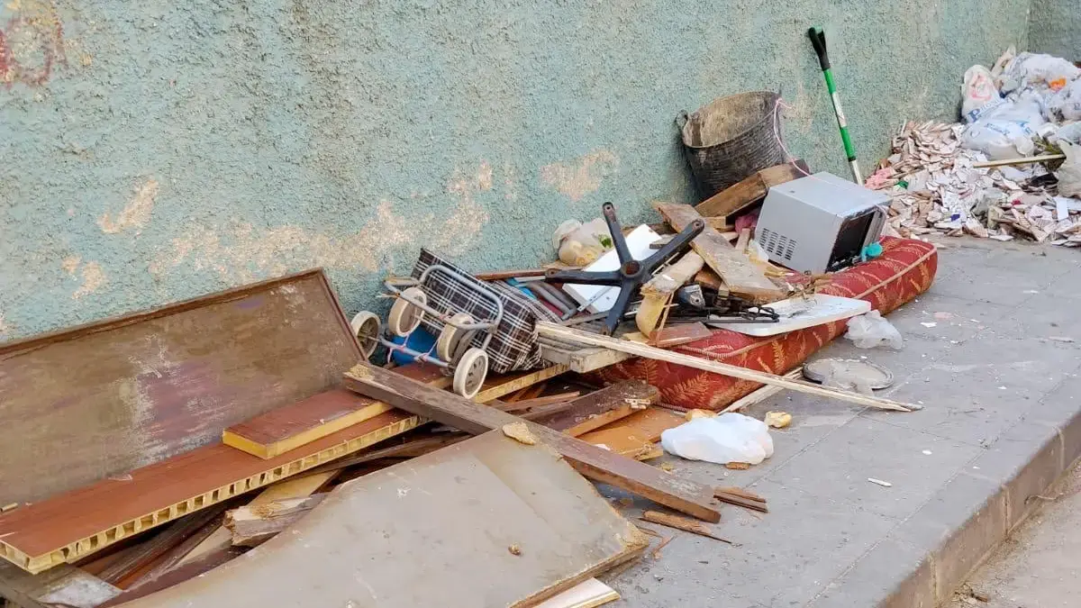 basura en la calle
