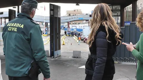 Sabrina Moh, en el paso fronterizo de Beni Enzar / Delegaci&oacute;n de Gobierno