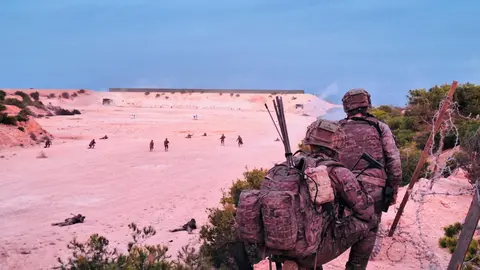 Continuada de la Legi&oacute;n en Rostrogordo / Comandancia General