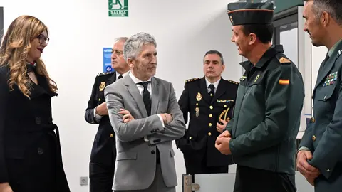 El ministro Grande-Marlaska en el puesto fronterizo de Beni Enzar