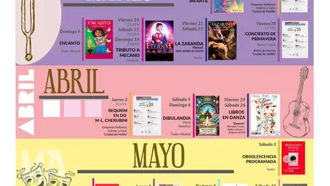 Programaci&oacute;n cultural para el primer semestre de este a&ntilde;o