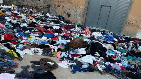 ropa tirada
