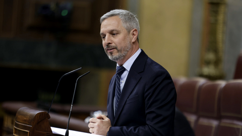 Juan Bravo en la tribuna de oradores del Congreso. Foto: Congreso