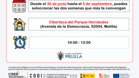 Informaci&oacute;n 'Campamento Digital' / Cartel