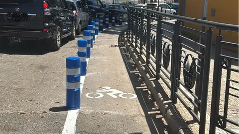 Carril para dos ruedas