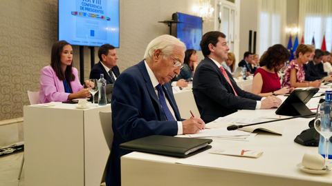 El presidente de la Ciudad durante la Conferencia de Presidentes de este viernes