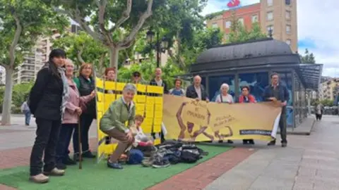 Concentración de Amnistía Internacional por la masacre de Melilla. 