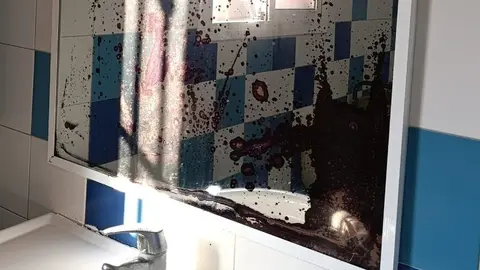 Mal estado del centro residencial.