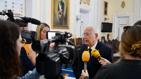 Juan Jos&eacute; Imbroda, durante su declaraci&oacute;n / Gobierno de Melilla