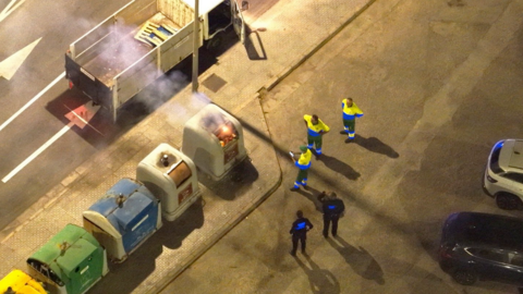 incendio contenedores