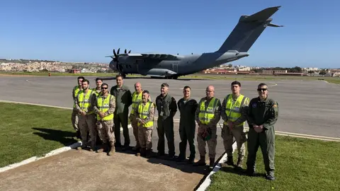El A400M del Ej&eacute;rcito del Aire y del Espacio aterriza por primera vez en Melilla / Ej&eacute;rcito del Aire y del Espacio