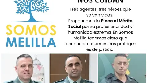 guardias civiles placa social