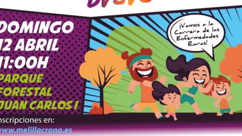 Cartel de la Carrera-Caminata por las Enfermedades Raras