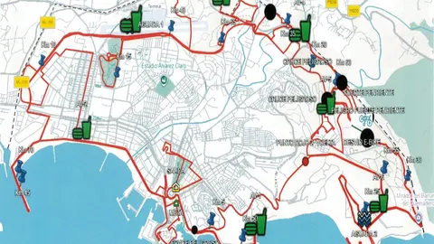 Recorrido de la BTT de 75 km