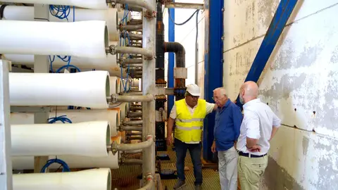Imbroda en la desaladora / Ciudad Aut&oacute;noma de Melilla