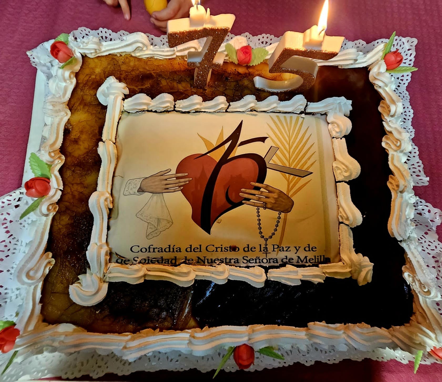 Celebración 75 aniversario Cofradía de la Soledad de Nuestra Señora y del Cristo de la Paz / Casa de Ceuta en Melilla