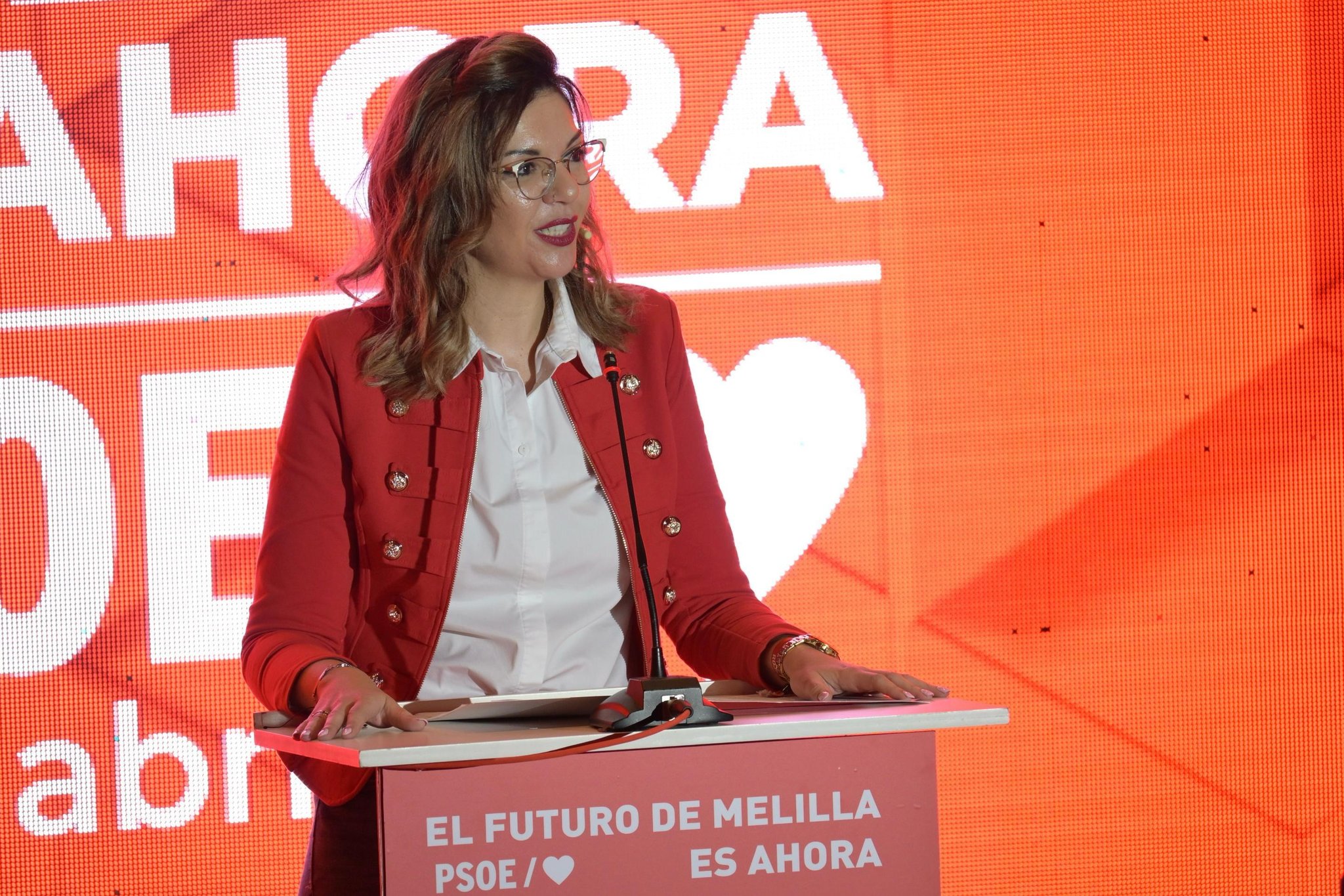 Sabrina Moh, en el Congreso de los socialistas melillenses
