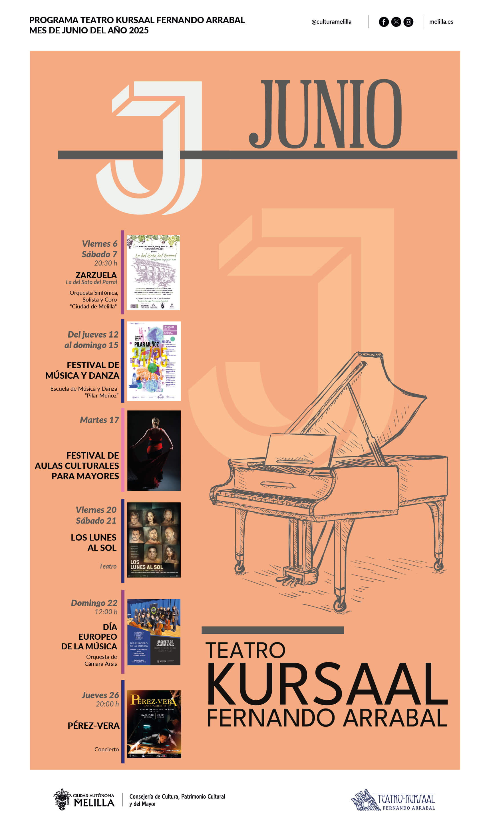 Programa cultural de junio