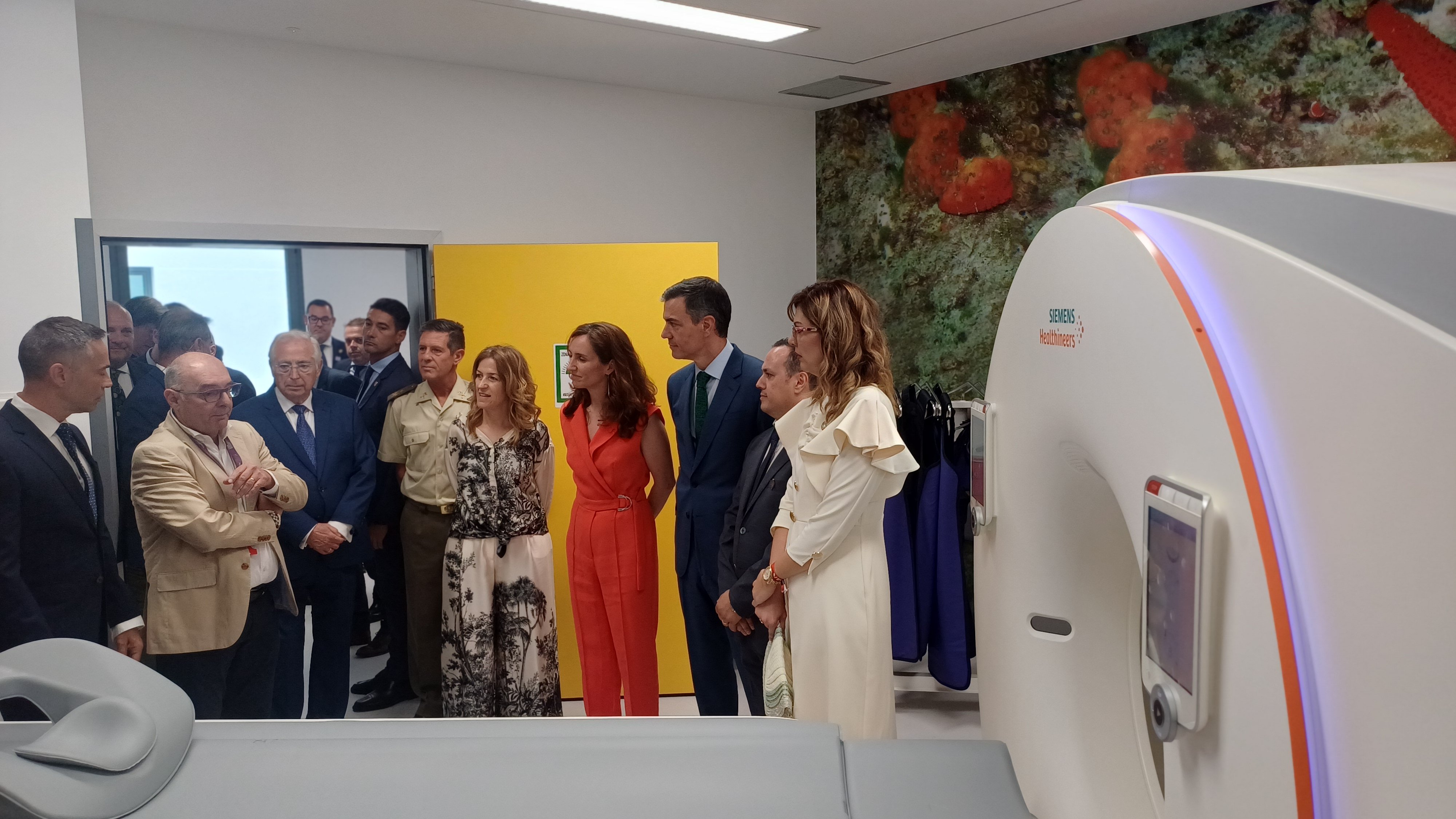El presidente Pedro Sánchez, durante el acto institucional de inauguración del nuevo hospital de Melilla