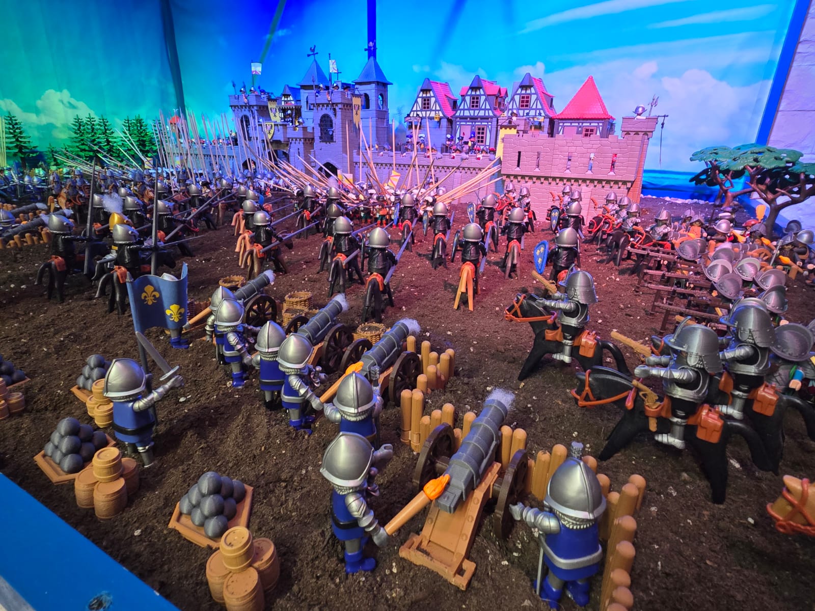diorama de Playmobil con motivo del Mercado Renacentista