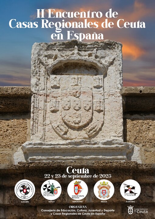 Cartel del II Encuentro de Casas Regionales de Ceuta