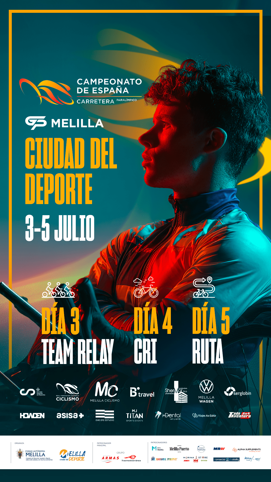 Melilla será la sede del Campeonato de España de Paraciclismo en Carretera 2026
